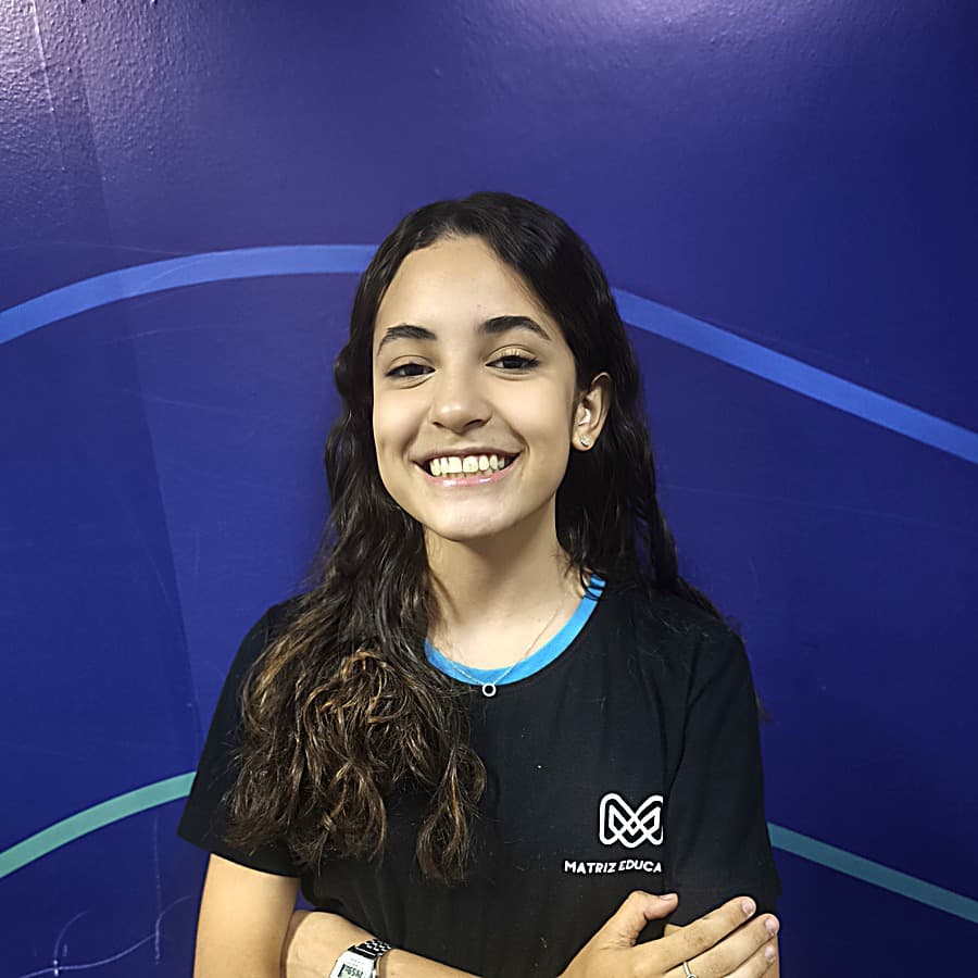 Giulia Cavalcante, aluna aprovada no Colégio Naval
